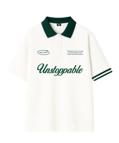 POLO PRIMOGENITO BLANCO CON VERDE