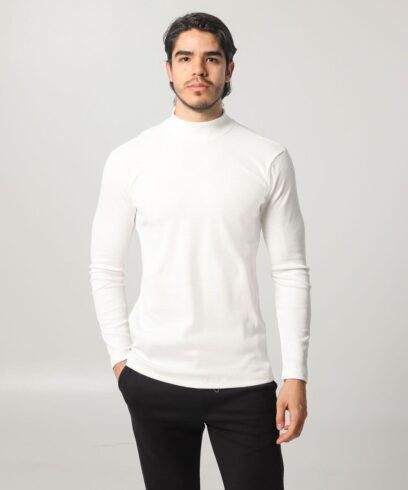 CUELLO TORTUGA BLANCA MANGA LARGA